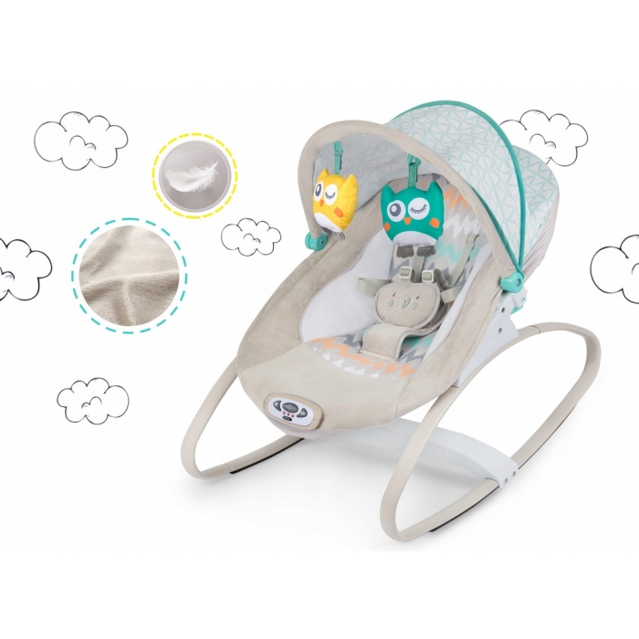 Balansoar Ricokids cu vibrații și muzică gri - imagine 4