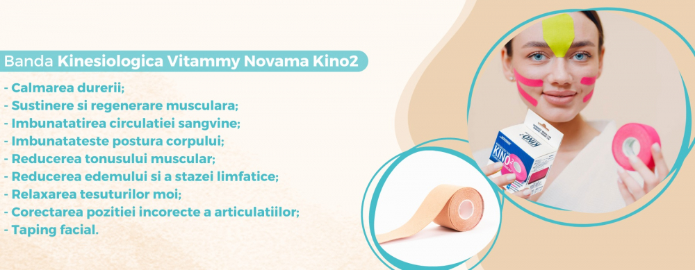 Bandă Kinesiologică Novama Kino2 - Suport Muscular