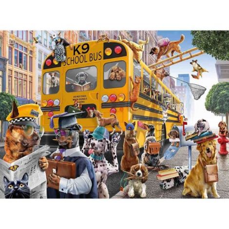 Puzzle Autobuz Scolar Ravensburger 150 piese
