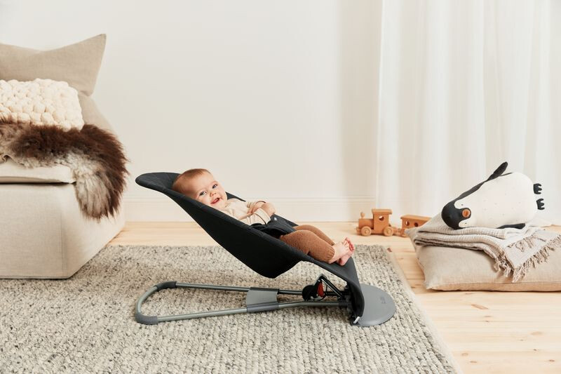 Balansoar BabyBjorn Bliss Black, Matlasat - imagine 8