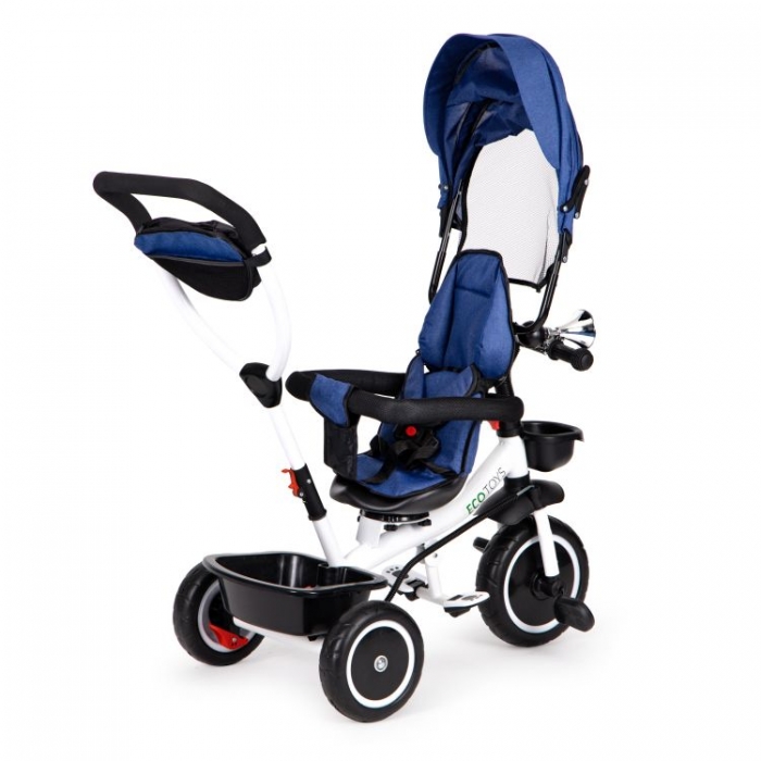 Tricicleta Ecotoys Albastru, 6 Luni+ | Siguranta Si Confort - imagine 4