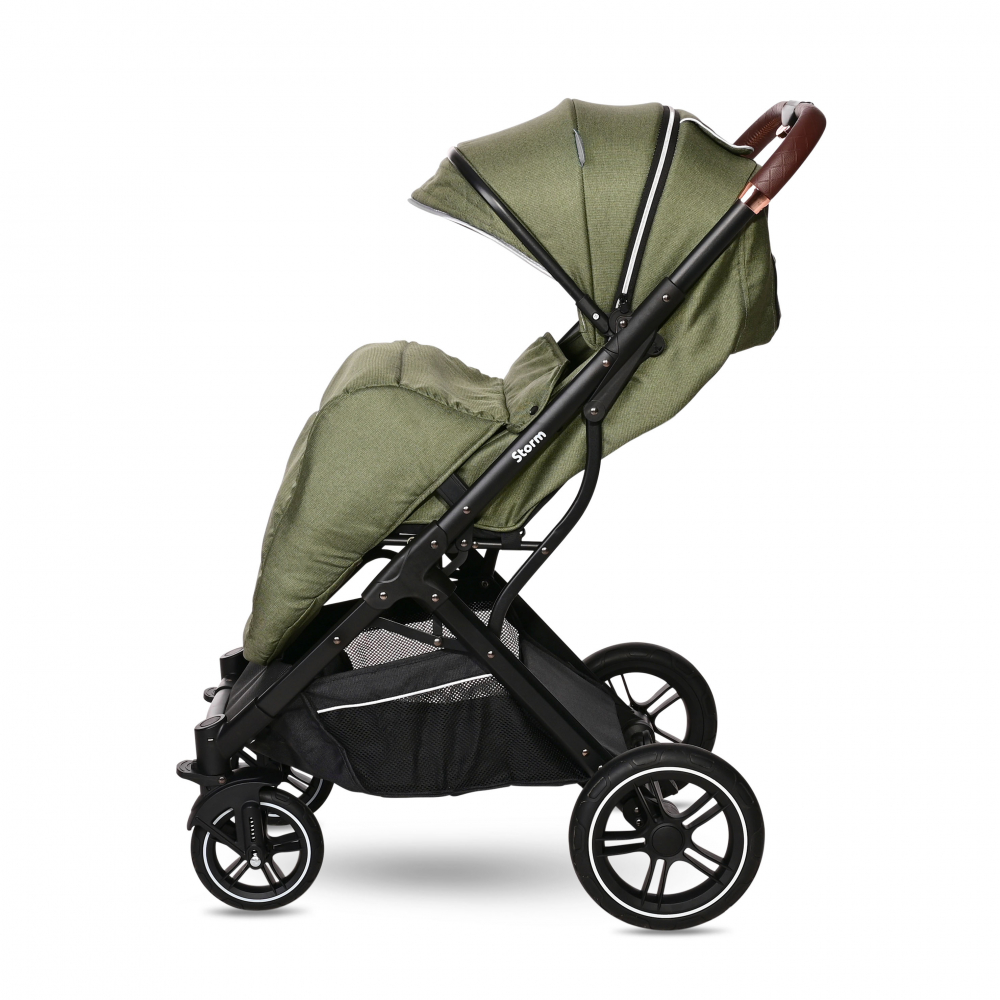 Carucior Lorelli Storm Aluminiu, Loden Green, Pana la 22 kg - imagine 2