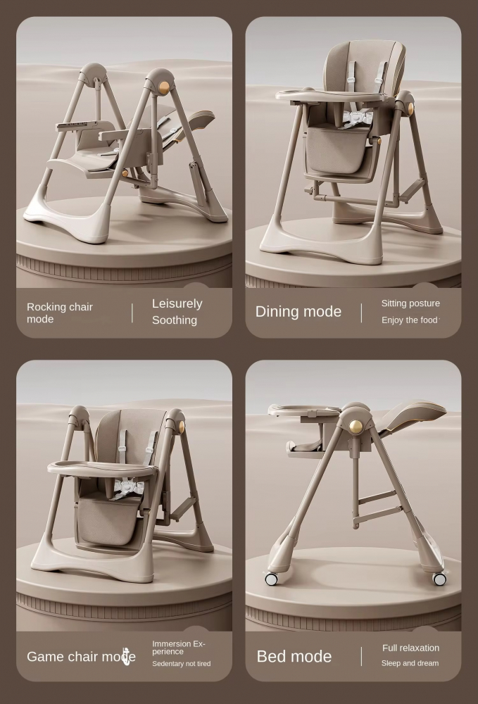 Scaun Little Mom 3-in-1 ergonomic, pliabil - imagine 3