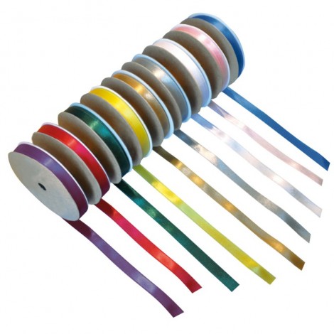 Set Panglici Satin Colorate Playbox - 9 Role x 30m