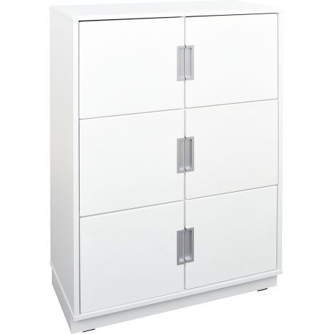 Dulap Quadro L Moje Bambino, 6 compartimente, Alb - imagine 2