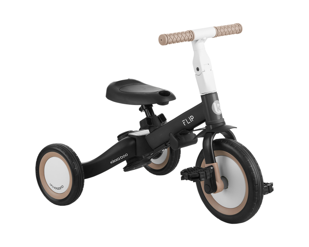 Tricicleta KikkaBoo Flip 5-in-1, Neagră - imagine 4
