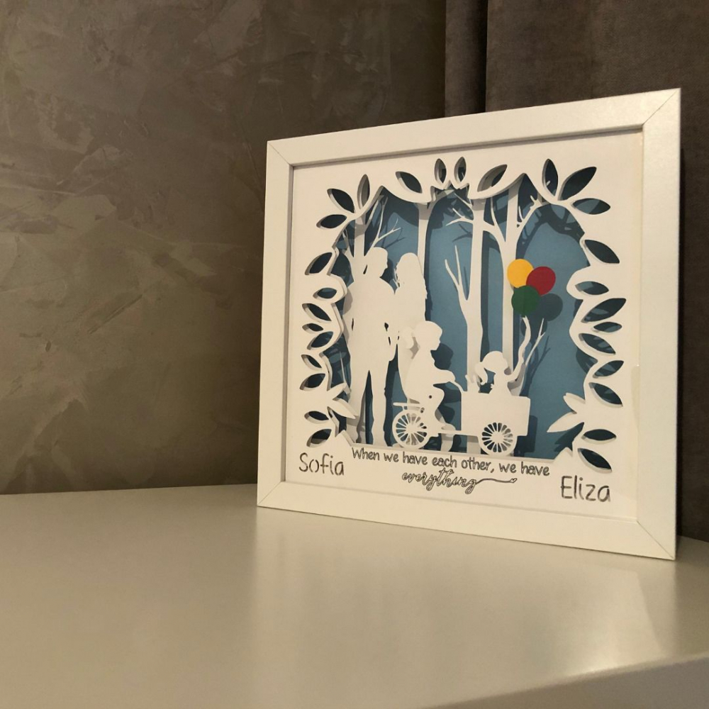 Tablou Luminos Părinți și Copii 024 | Noorhandmadeatelier - imagine 6