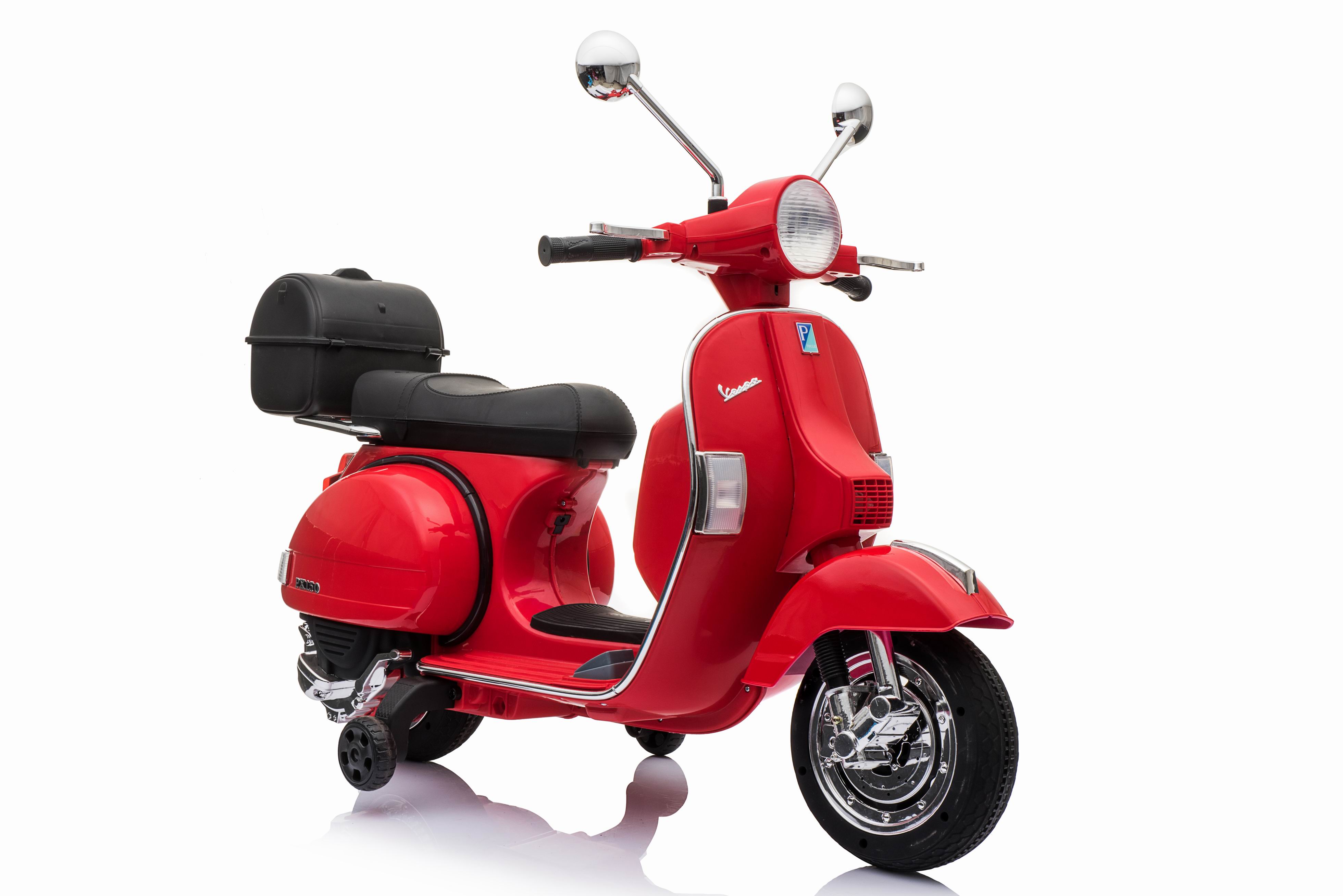 Motocicleta Electrica Vespa PX150 12V Rosu - imagine 2