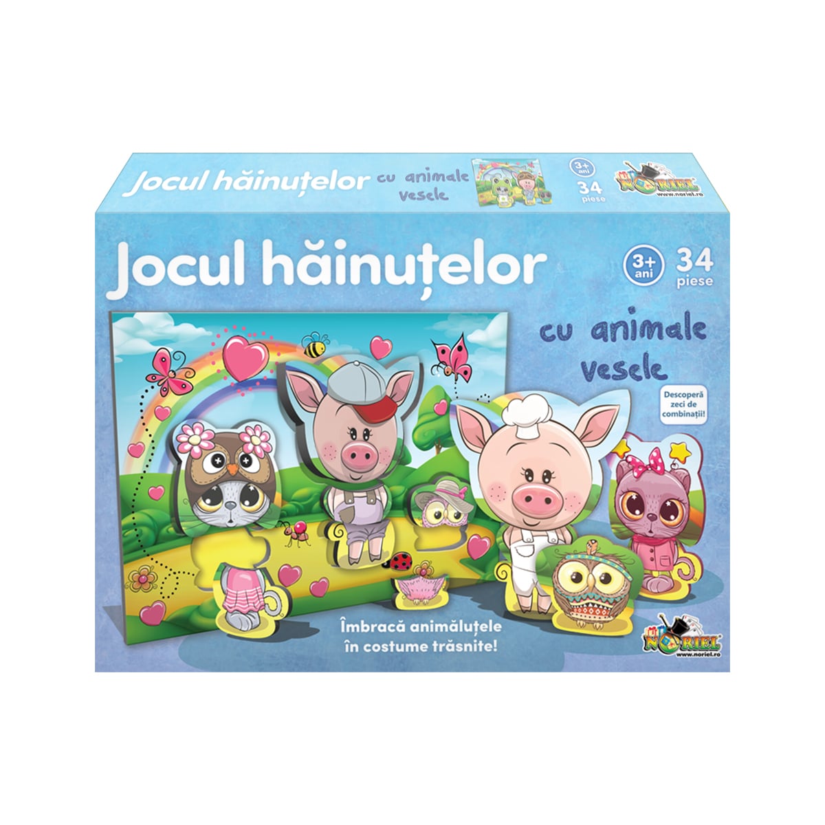Puzzle Noriel Hainute Animale, 36 Piese