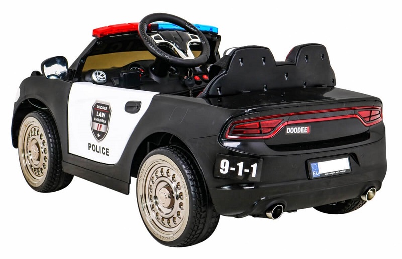 Mașinuță Electrică Poliție cu Megafon | Autokids - imagine 4