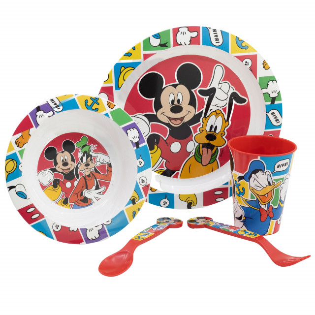 Set Masă 5 Piese Mickey Mouse Better Together Stor - imagine 3