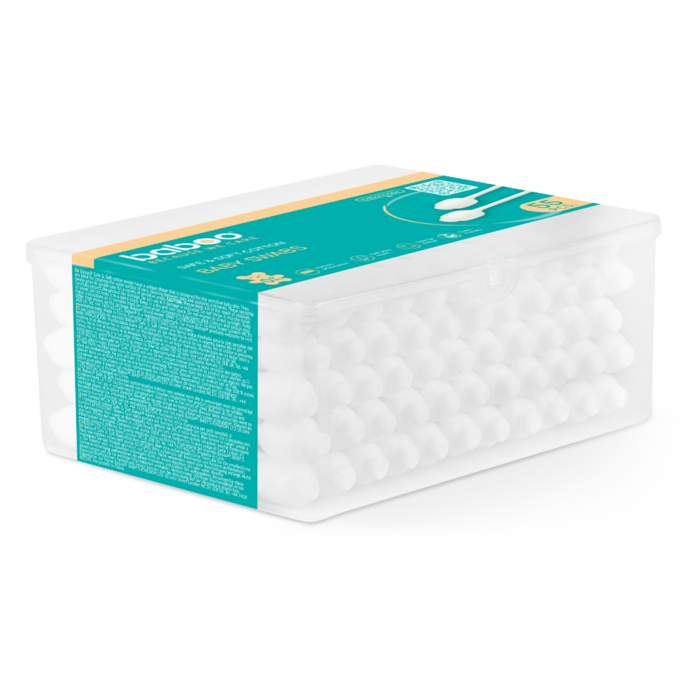 Baboo Betisoare Bumbac Bebelusi 55 buc Protectie - imagine 3