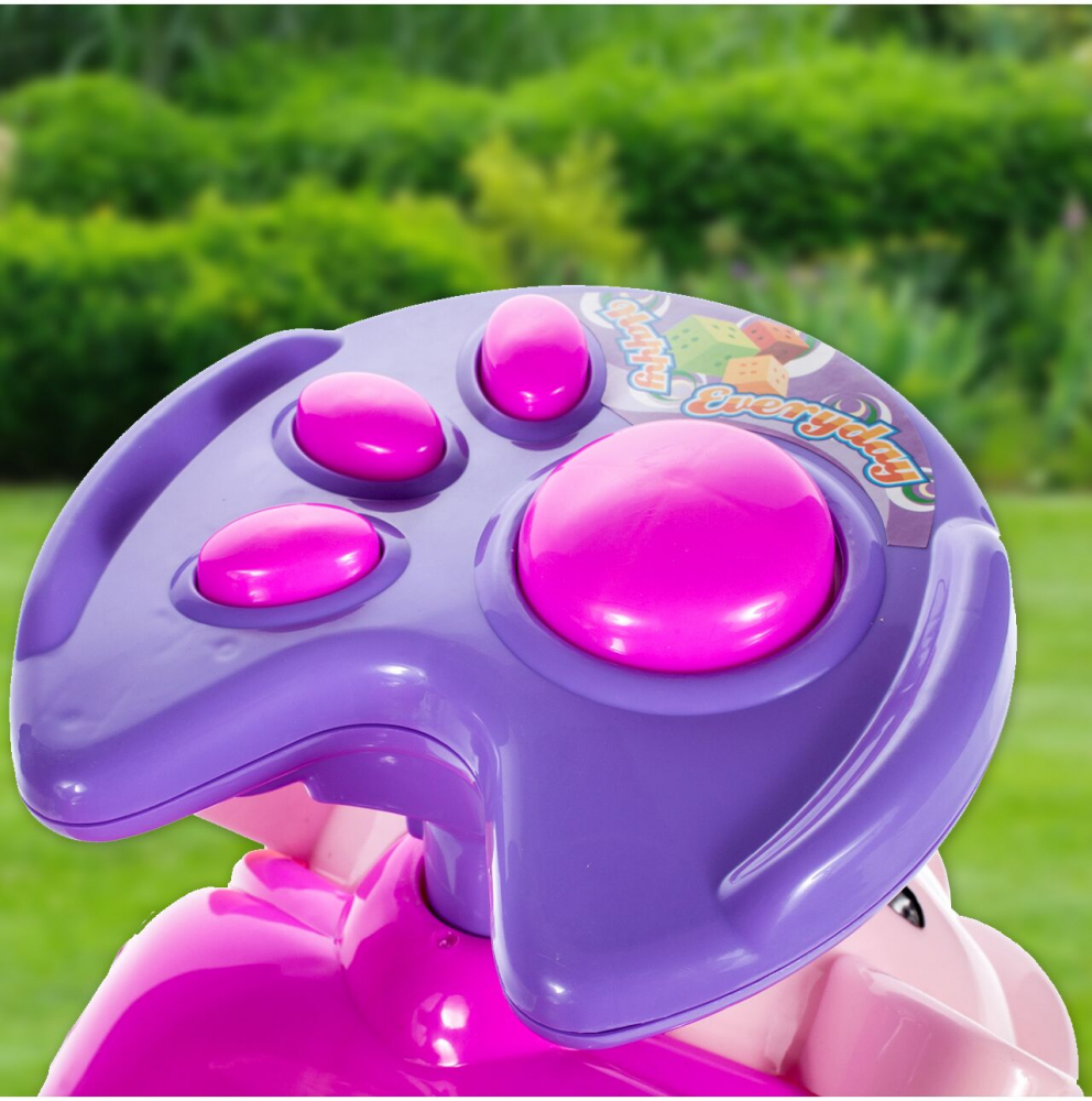 Mașinuță Malplay Kitty Pink Ride-on, 18 luni+ - imagine 6