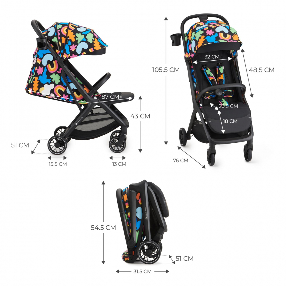 Kinderkraft Nubi 2 Carucior Pliabil Compact - imagine 8