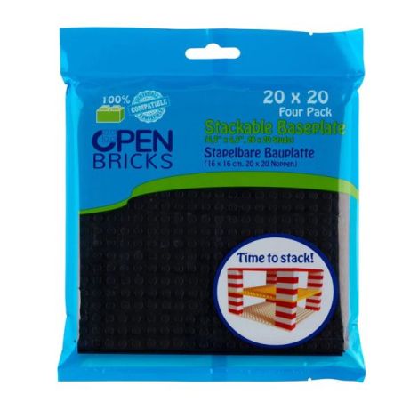 Open Brick Source Placi Negre 20x20 (4 buc)