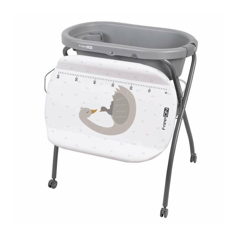Set baie FreeON Swan 5-in-1 cu hamac și masă de înfășat