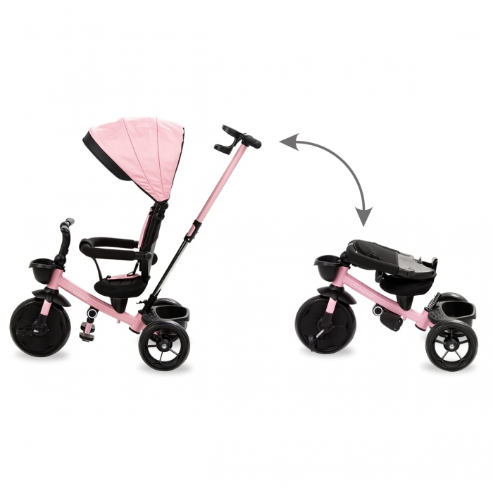 Tricicleta Kidwell Axel Roz, Scaun Rotativ, Control Parental - imagine 3