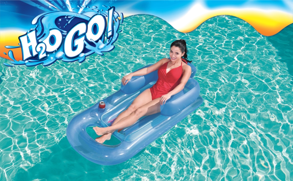 Saltea gonflabilă tip fotoliu Bestway Blue - imagine 3