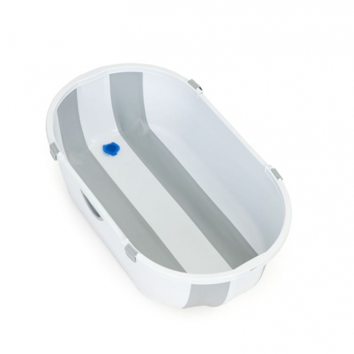 Cadita baie Ecotoys HA-B46 Gri cu dop scurgere - imagine 3