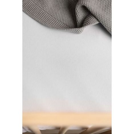 Cearsaf Jersey Sensillo DELUXE Alb 120x60cm - imagine 3