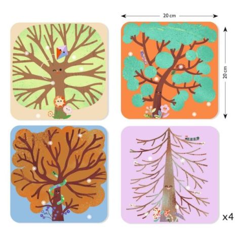 Joc creativ Djeco Colaj stickere fetru - imagine 3