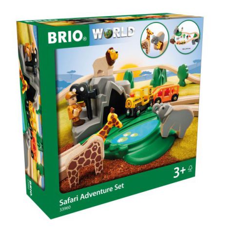 BRIO Set Aventură în Safari 33960 - Trenuleț cu Animale - imagine 2