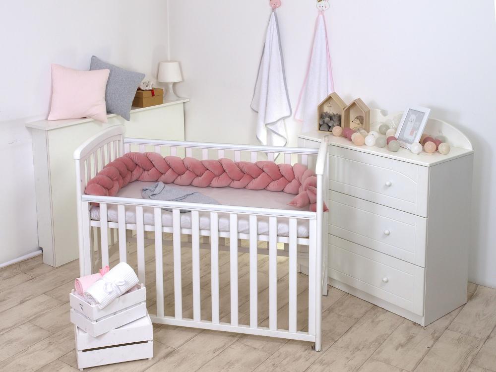 Aparatoare Pat Velvet Roz Pj baby | Siguranță și Confort - imagine 5