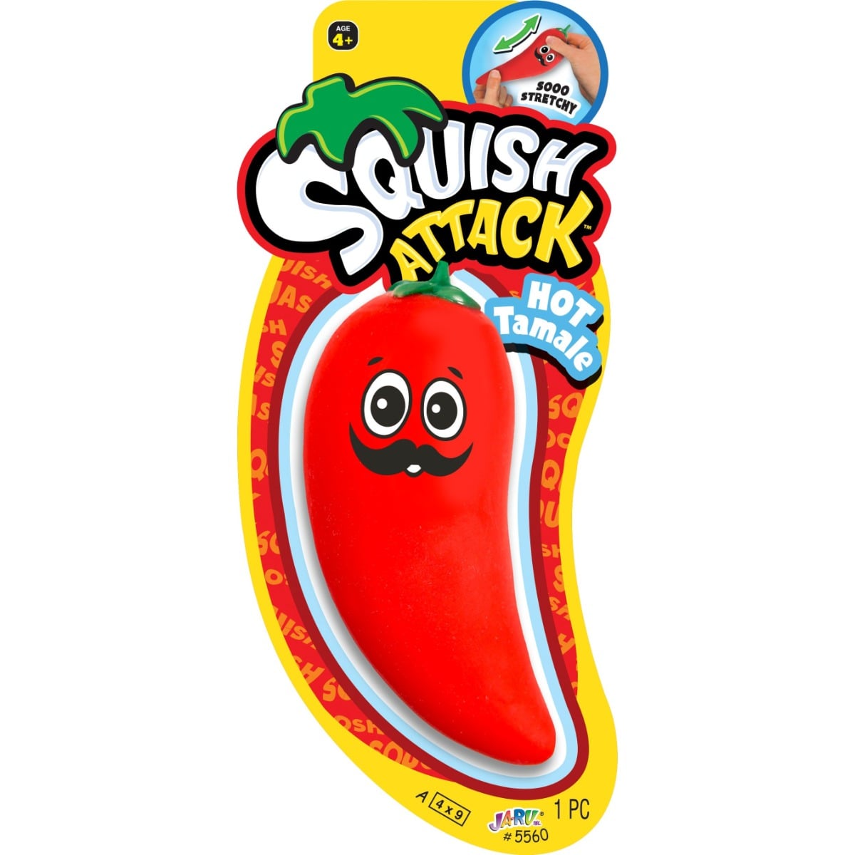 Figurina Jaru Squish Attack, Leguma Flexibila Antistres