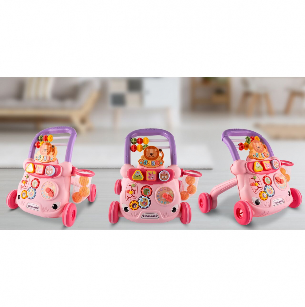 Antepremergator Malplay educativ Lion Pink - imagine 5