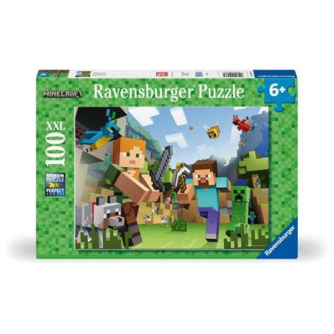Puzzle Minecraft XXL 100 Piese pentru Copii