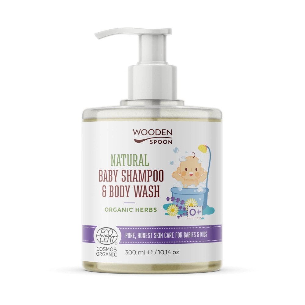 Șampon & Gel Dus Wooden Spoon Organic Herbs 300ml