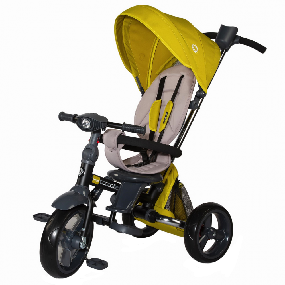 Tricicleta Coccolle Velo Mustar 4în1, Pliabilă - imagine 9