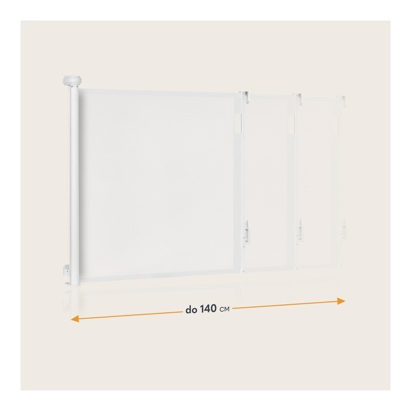 Poarta Siguranta Lionelo Thea 80x140 cm Alb - imagine 9