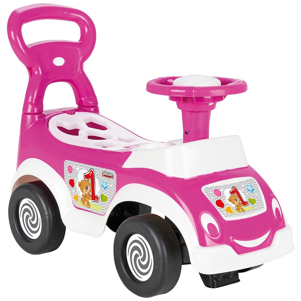 Pilsan Ride-On Car Pink cu Sortare Forme