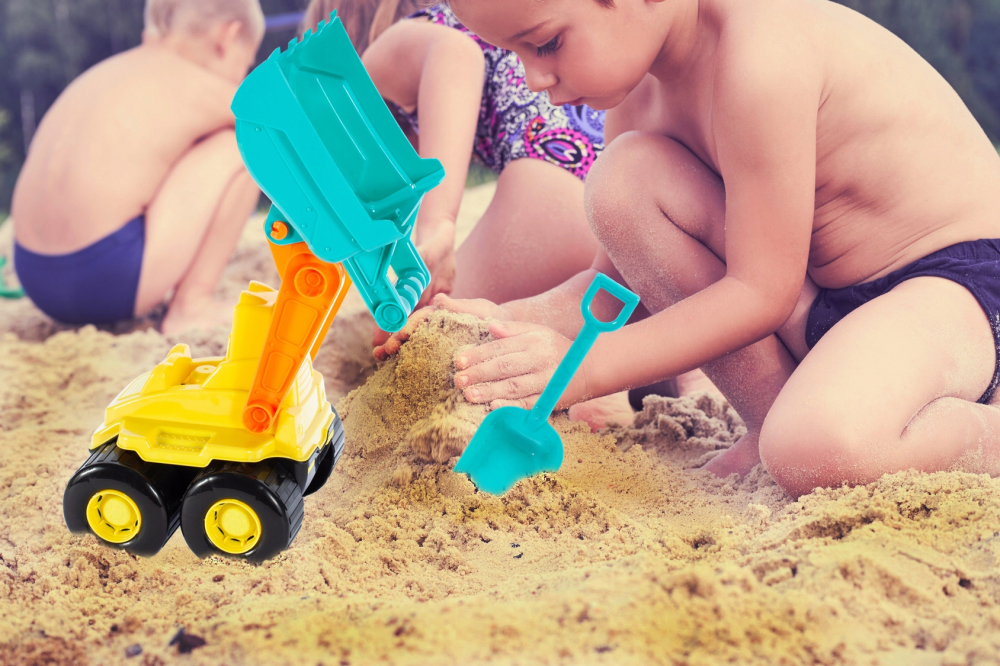 Buldozer Malplay cu Cupă Mobilă | Jucării Exterior