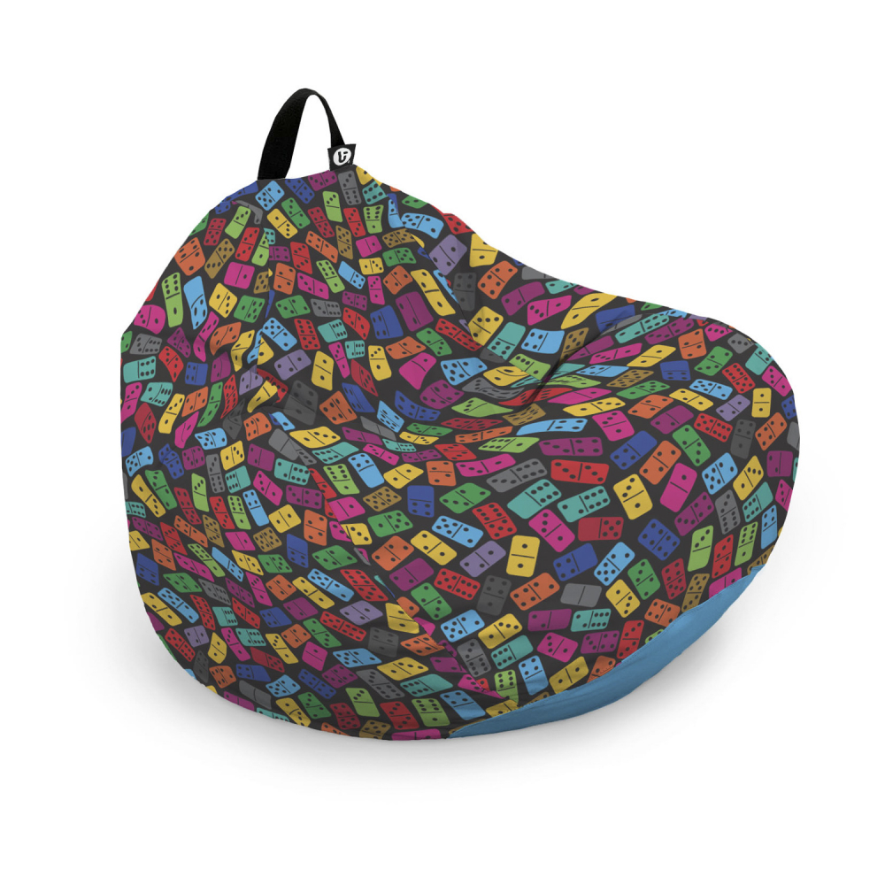Husă Puf Para XL Updeco, Model Domino Colorat - imagine 6