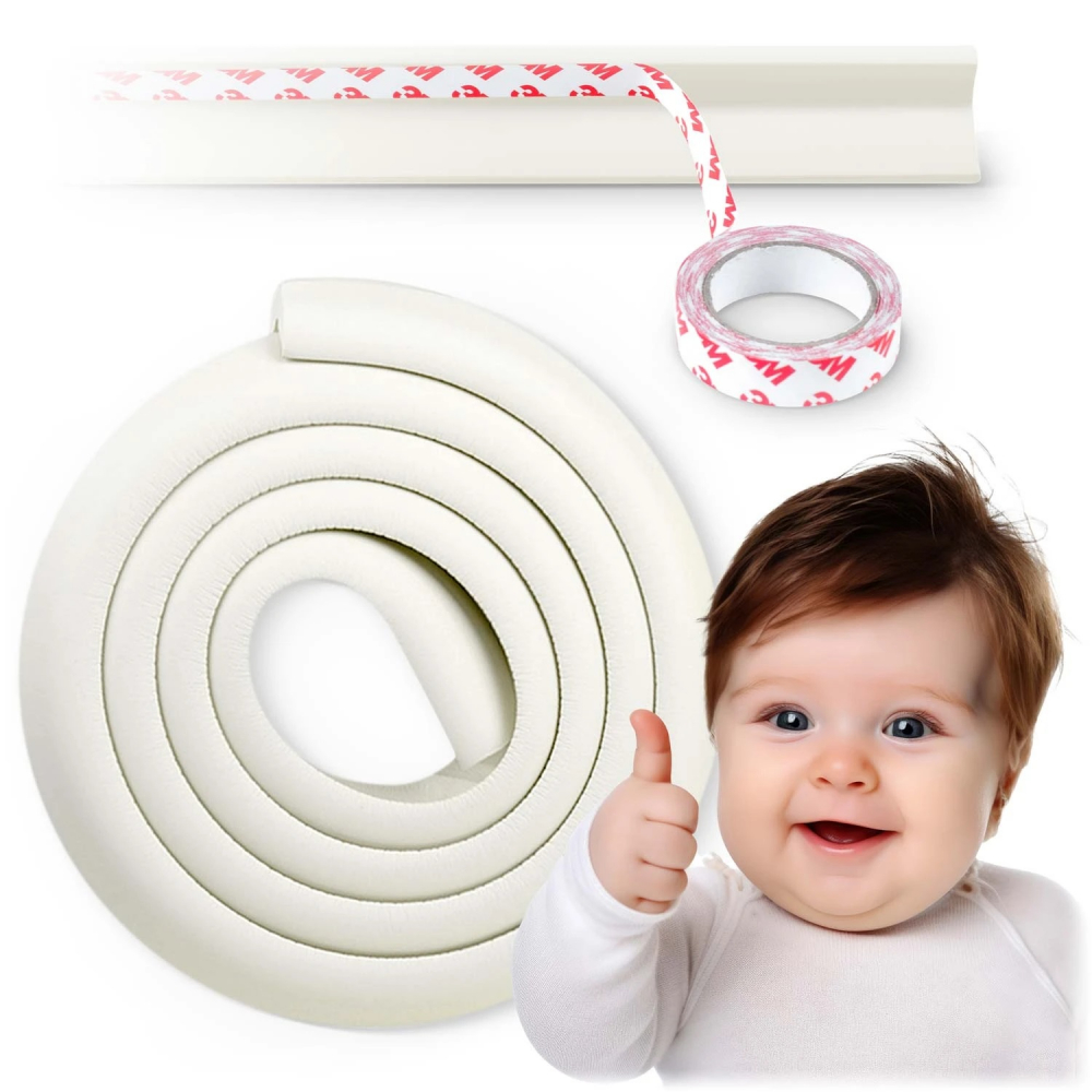 Rola Protectie Muchii Ricokids 2m, Alb