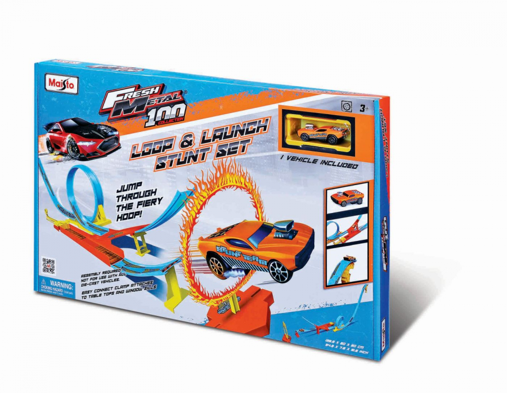 Maisto Power Circuit Raceway - Set Acrobații cu Buclă