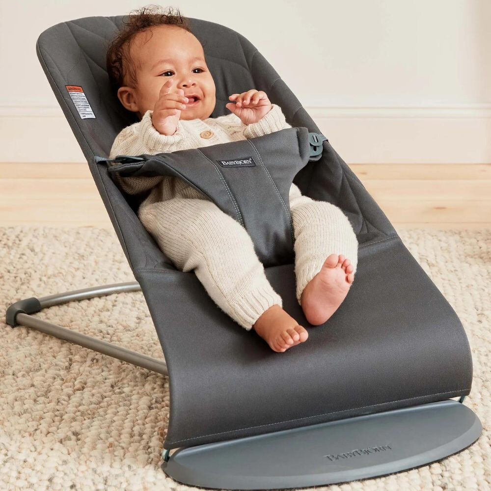 BabyBjorn Bliss Anthracite | Balansoar Ergonomic - imagine 5