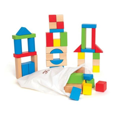 Cuburi Lemn Hape 50Pcs Jucărie Construire Creativă