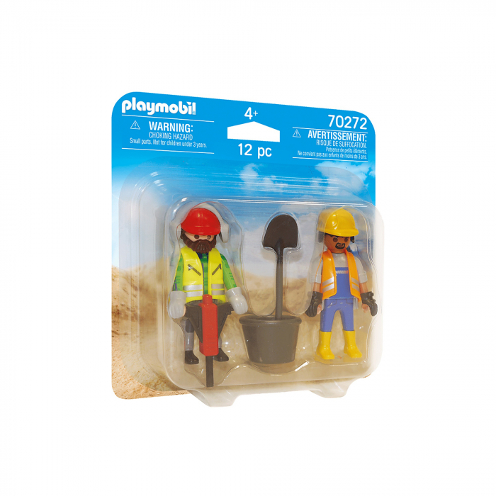 Set 2 Muncitori Constructii Playmobil