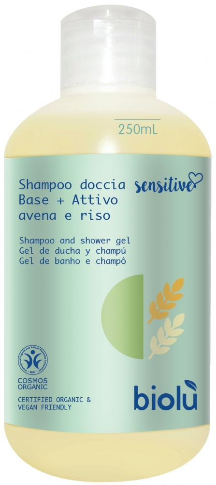 Gel de duș și șampon Sensitive Bio Biolu 250ml