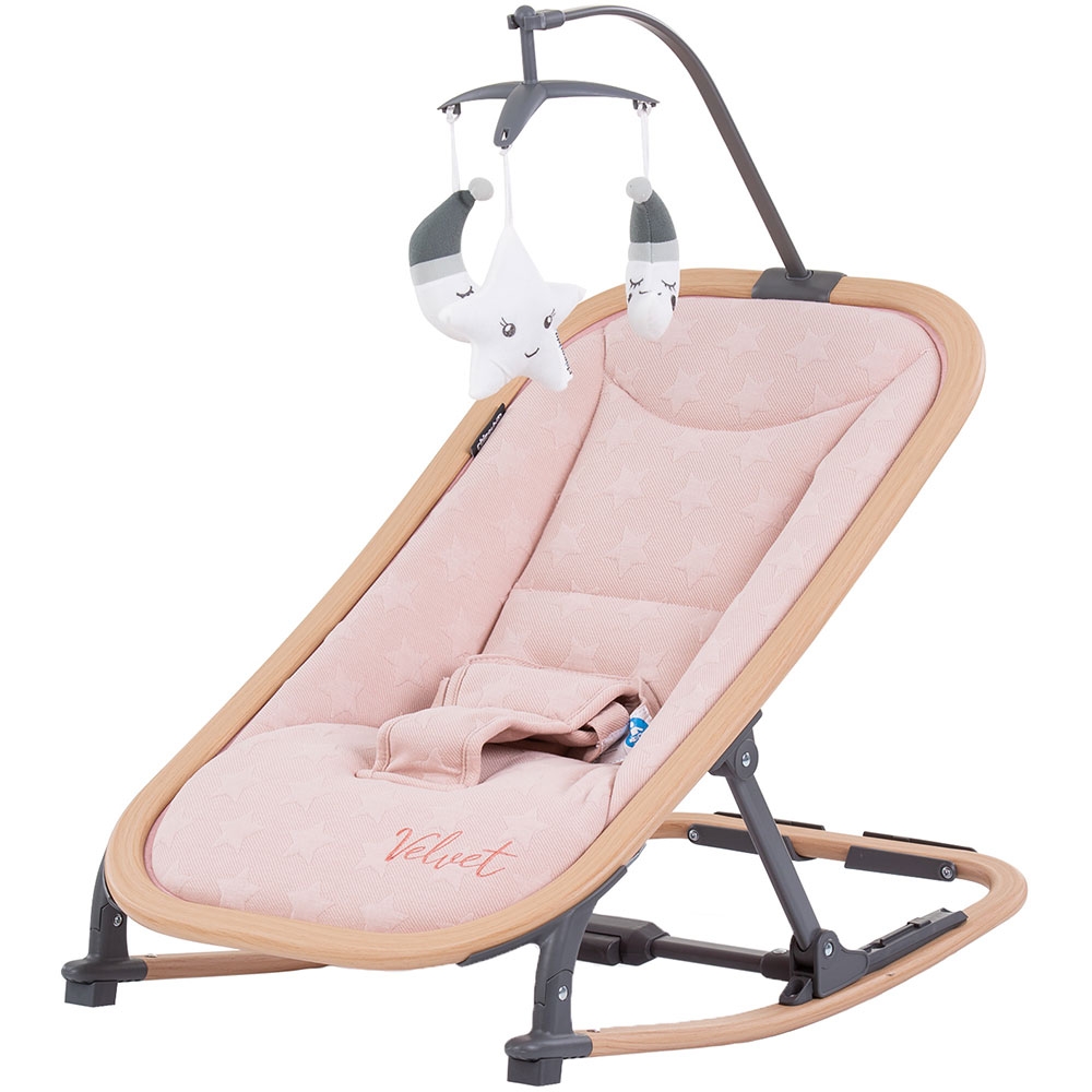 Scaunel balansoar Chipolino Velvet Rose Water Wood - imagine 5