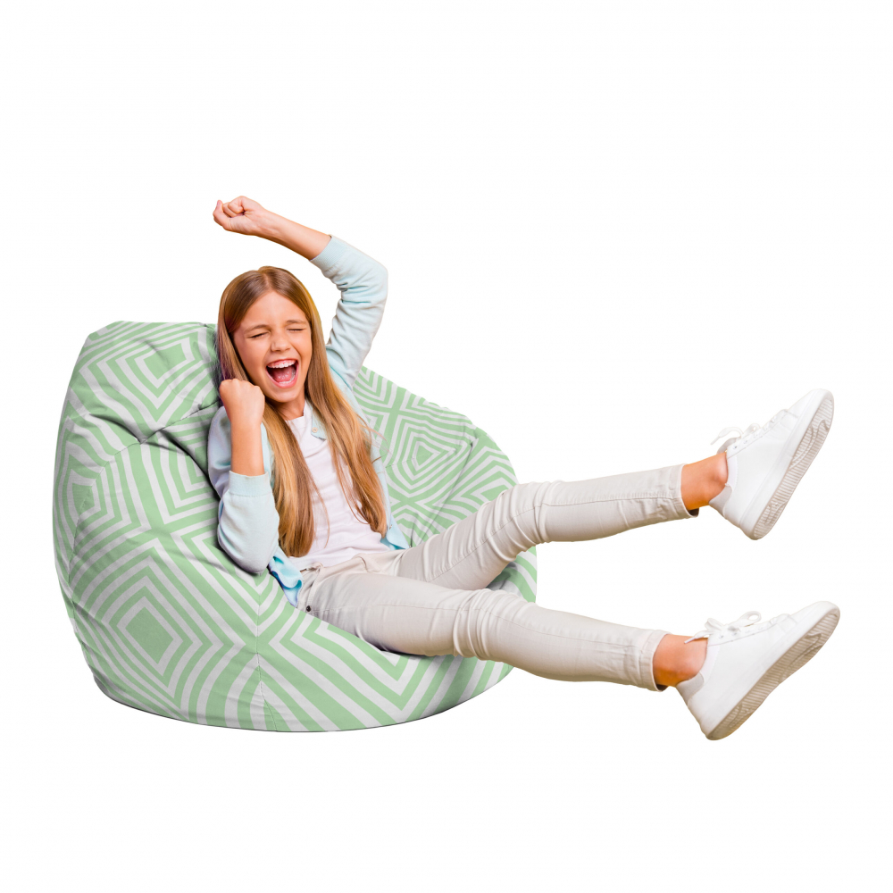Fotoliu Puf Bean Bag Para L Diamond Green Updeco