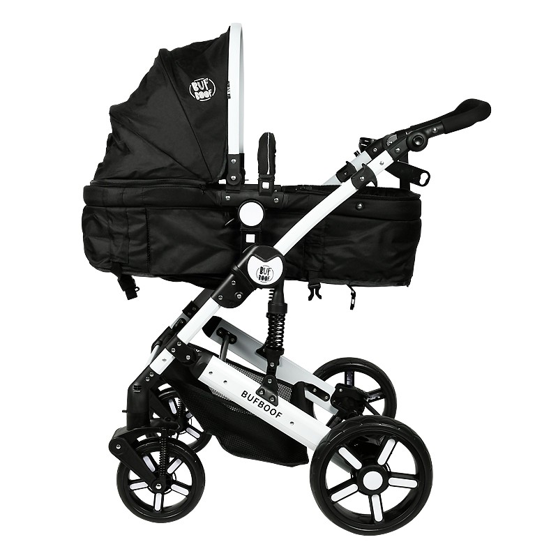Carucior 2 in 1 Buf Boof X2 Black Reversibil 0-36 luni - imagine 5