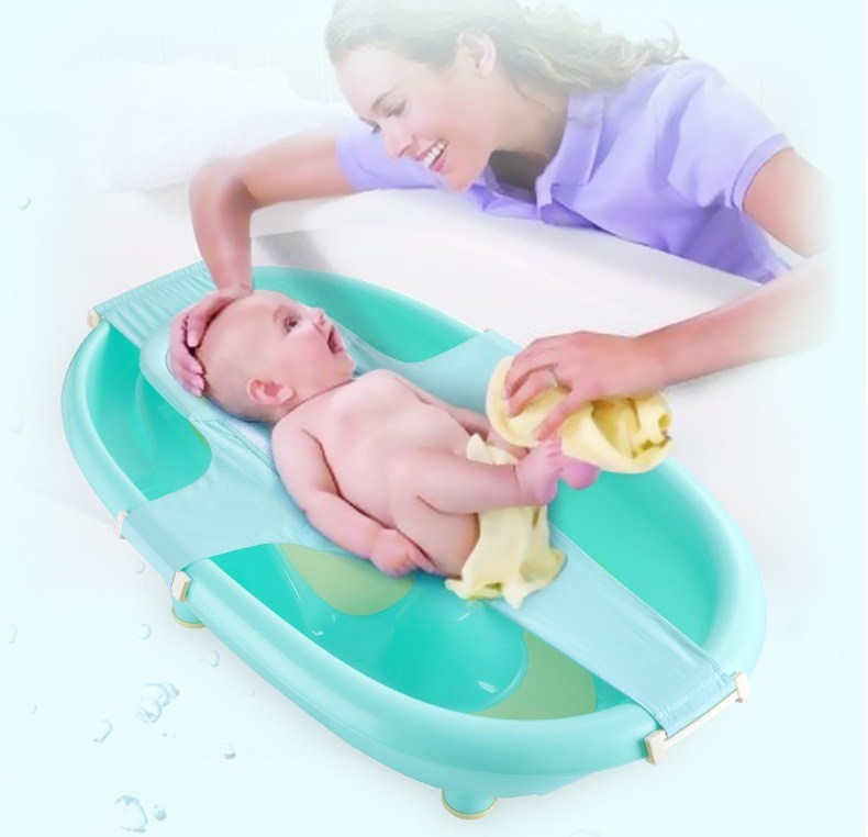 Hamac cadita Little Mom Blue Penguin, 0-12 luni - imagine 6