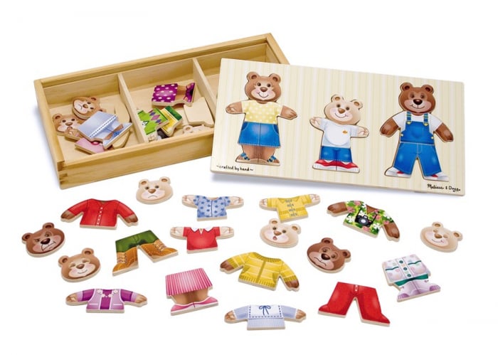 Melissa & Doug Set Imbraca Ursuletii - Joc Creativ