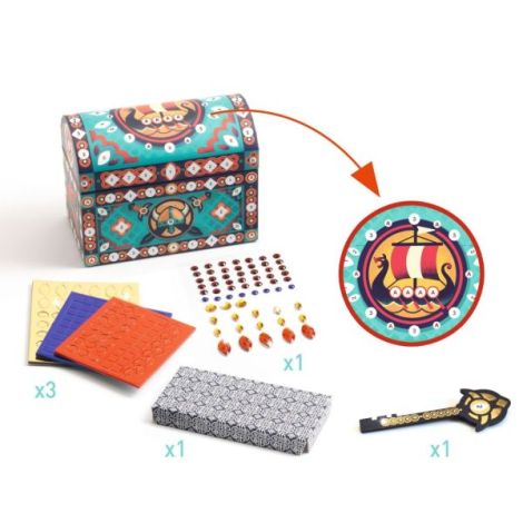 Cufar secret DIY Djeco | Joc creativ cu mozaic - imagine 4