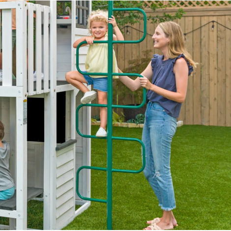 Complex Joaca KidKraft Woodland View cu Tobogan & Casuta - imagine 6