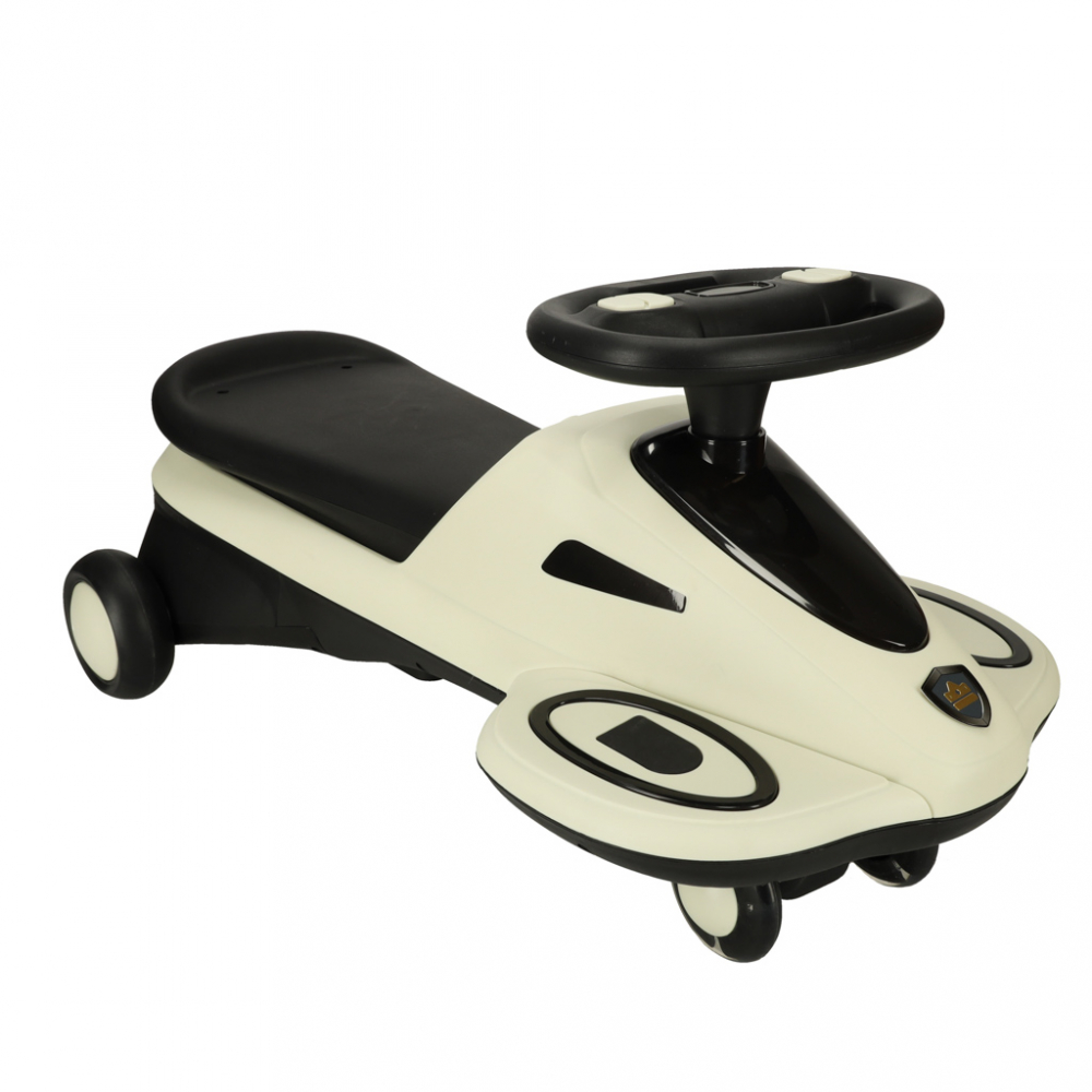 PlasmaCar Ikonka Beige/Black, fara pedale, LED - imagine 5